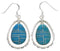 Sterling Silver Turquoise Inlay Earrings FX31876